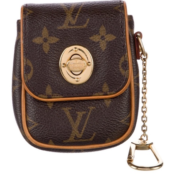 Louis Vuitton Mini Pouch Pochette Key Pouch Turnlock pochette cles LV bag charm - Picture 4 of 17